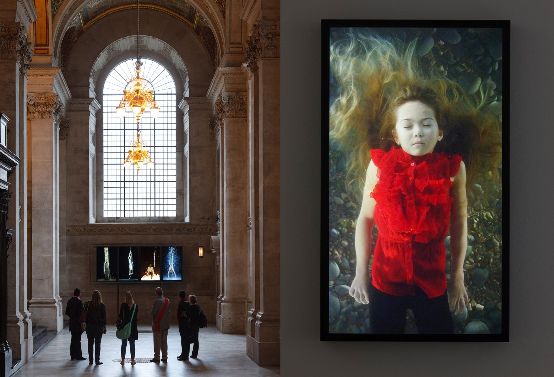Bill Viola St Pauls Cathedral 2014/ petermallet photography