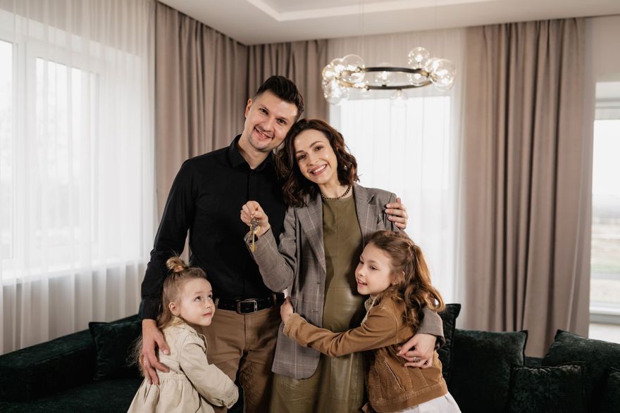 Family reviewing their mortgage options and planning their next step