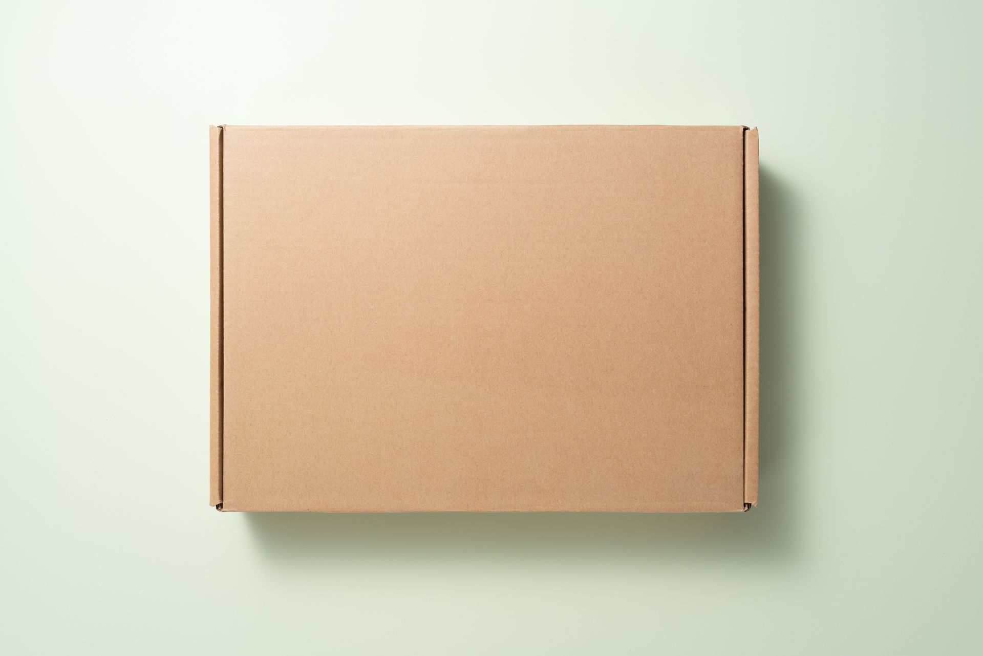A cardboard box. A cardboard box.