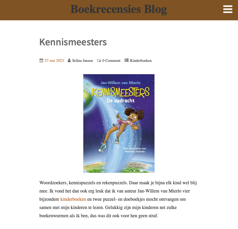 Boekrecensie kennismeesters