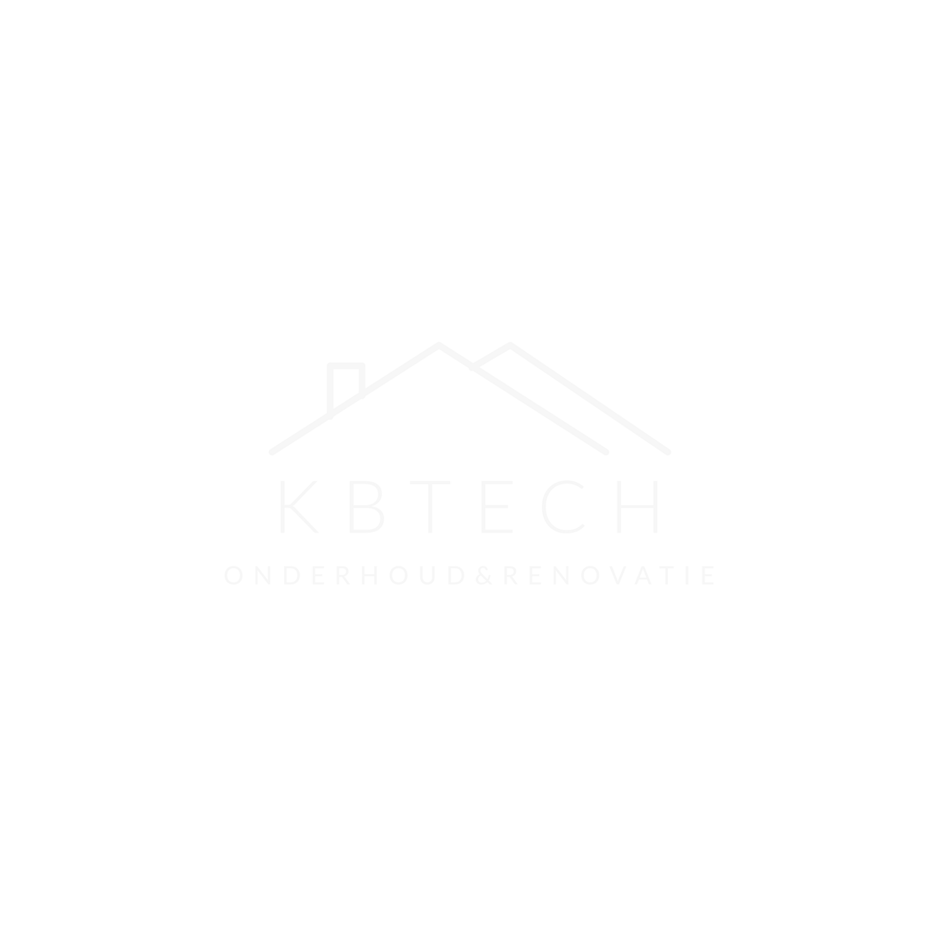 Een heel vaag KRTCH-logo met een minimalistische omtrek van een huisdak op een witte achtergrond.