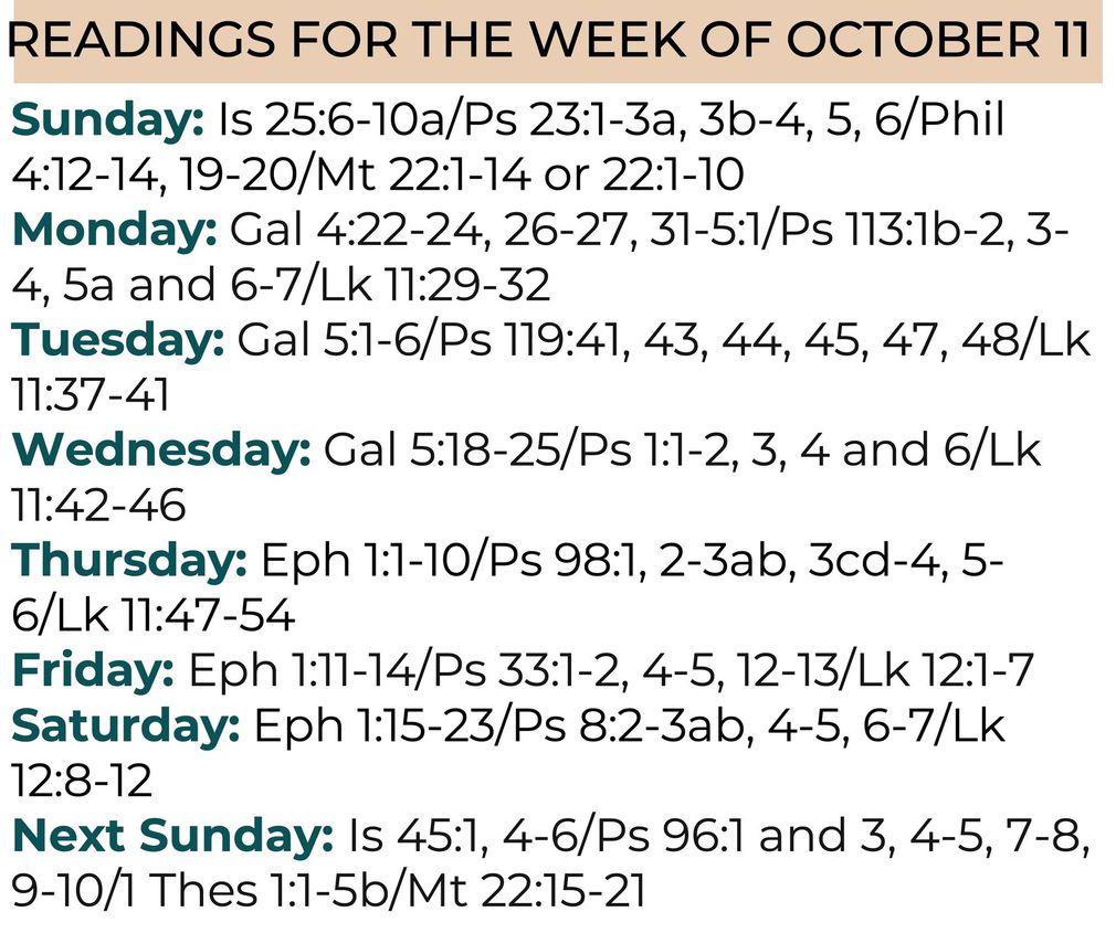 Readings for the Week