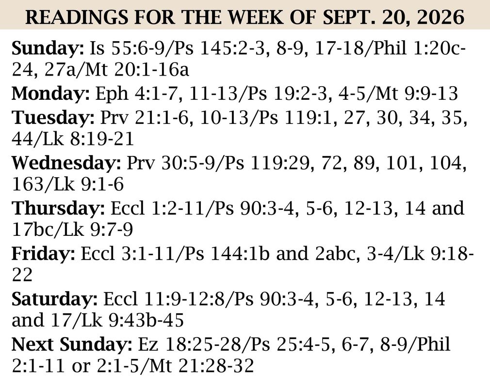 Readings for the Week