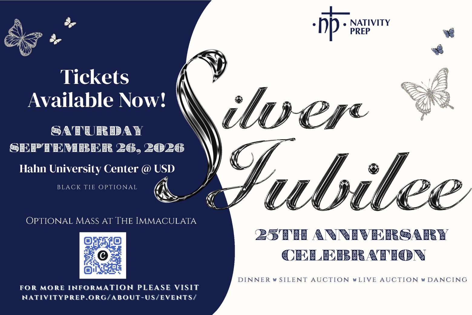 Silver Jubilee 25th Anniversary at Hahn University Center 9-26-26