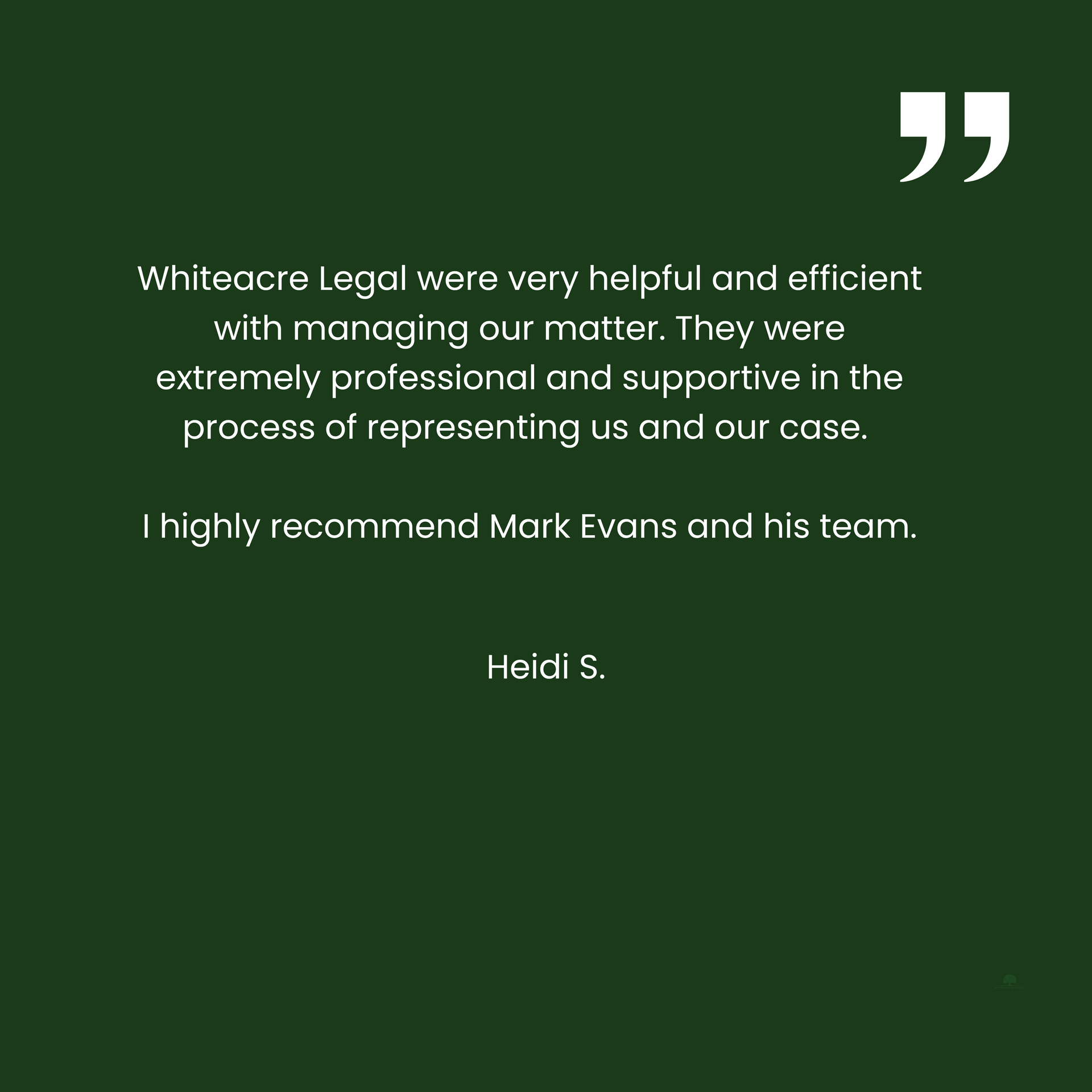 A quote from heidi s.