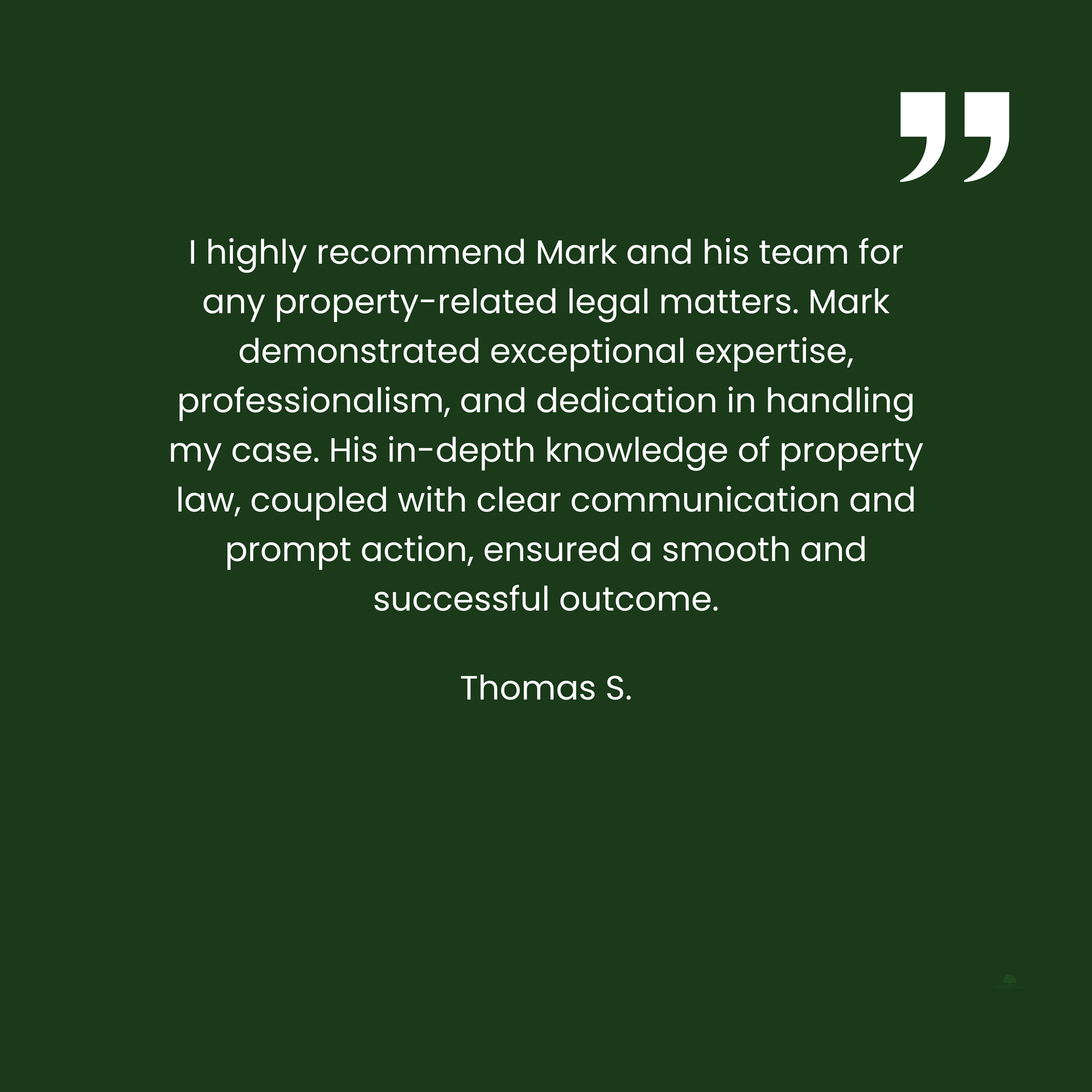 A green background with a quote from thomas s.