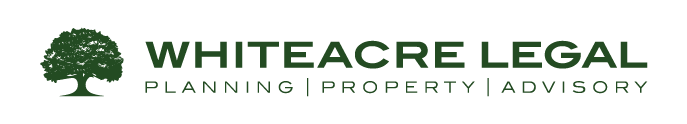 The logo for whiteacre legal planning property and advisory