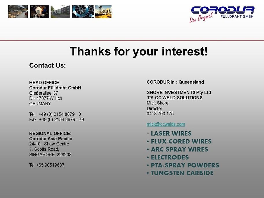Corodur Wear Solutions Slide 43 - Welding Equipment & Services in Townsville