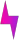Magenta lightning bolt icon on a white background