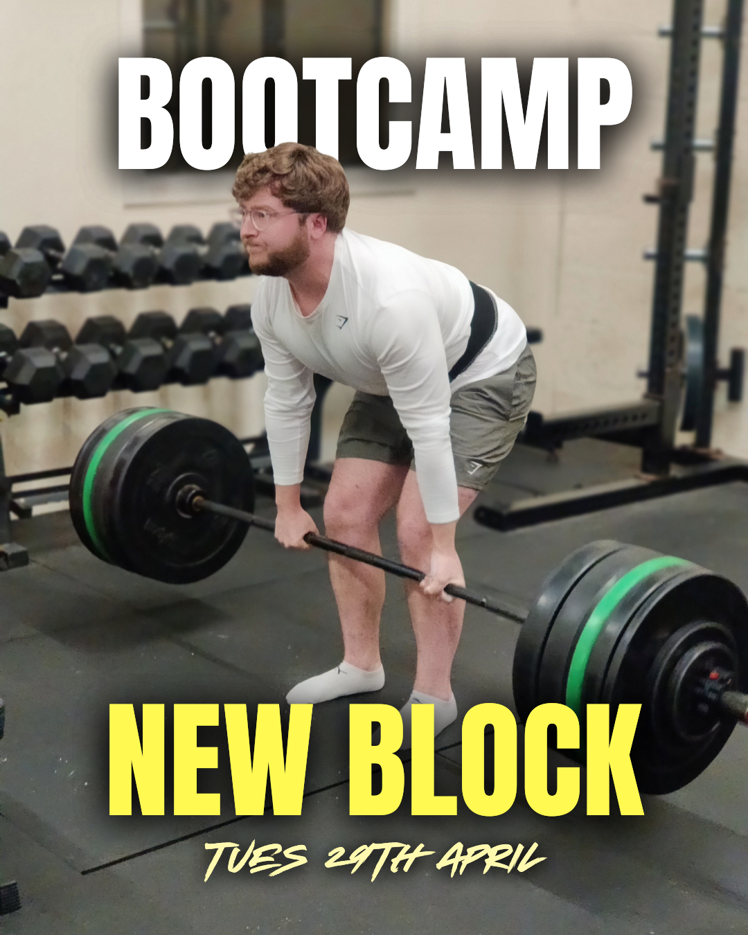Learn To Lift Training Glasgow Bootcamp Block 3 April 2025 Poster