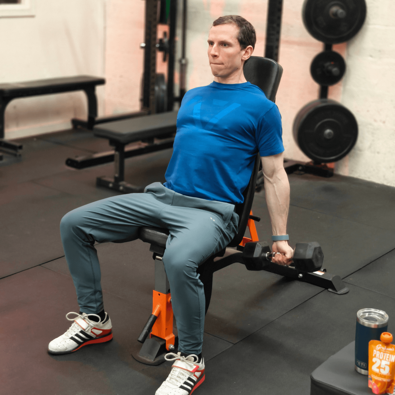 Man doing personal training session in Glasgow