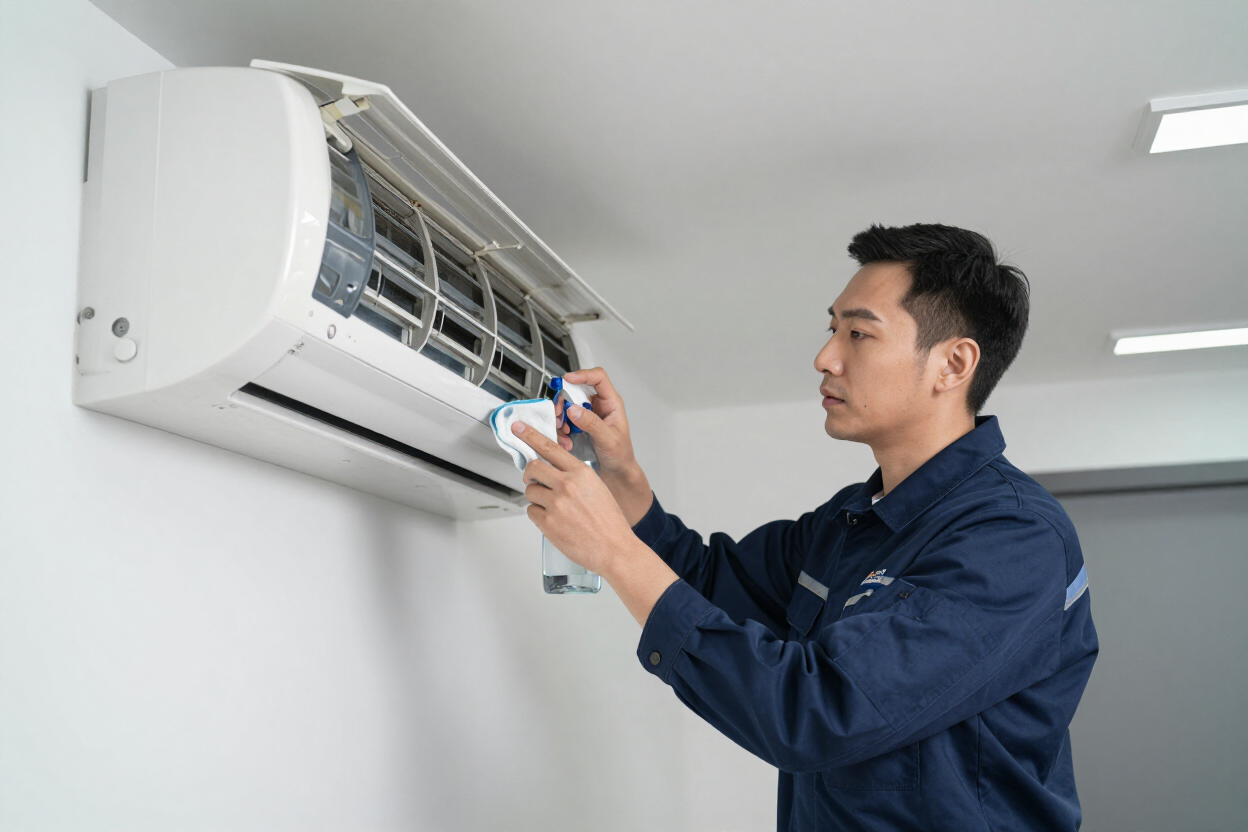 Air conditioning service technician