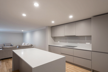LED lighting upgrade in modern home