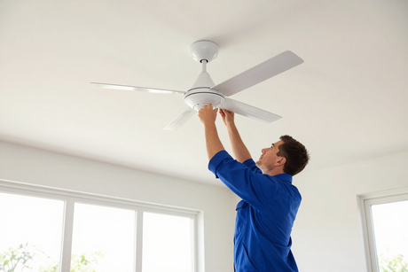 Ceiling fan installation