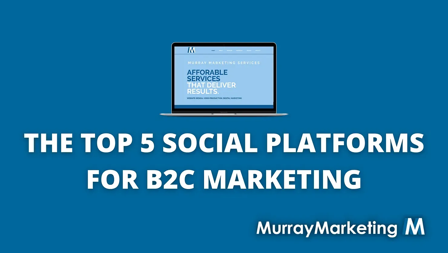 The top 5 social platforms for b2c marketing by murray marketing m