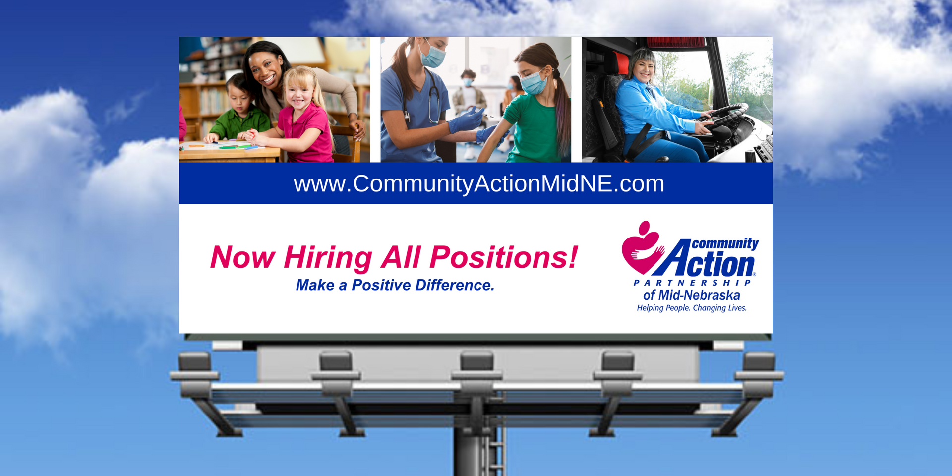 community action partnership billboard design