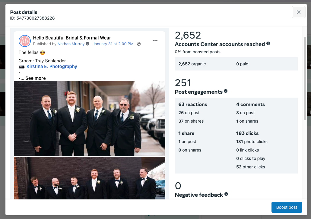 A group of men in suits are standing next to each other on a facebook page.