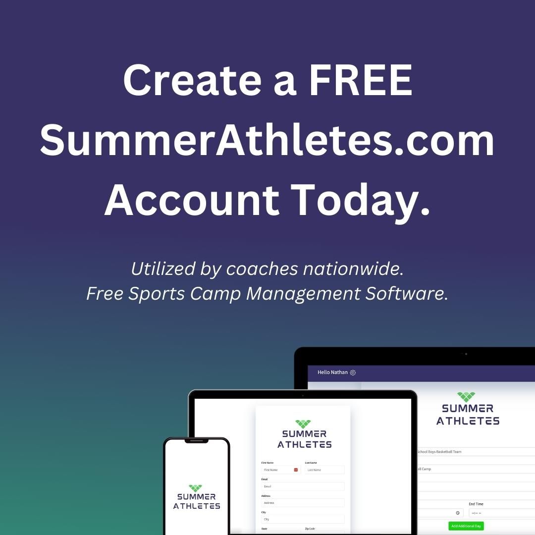 summer athletes Facebook ad graphic design version 2