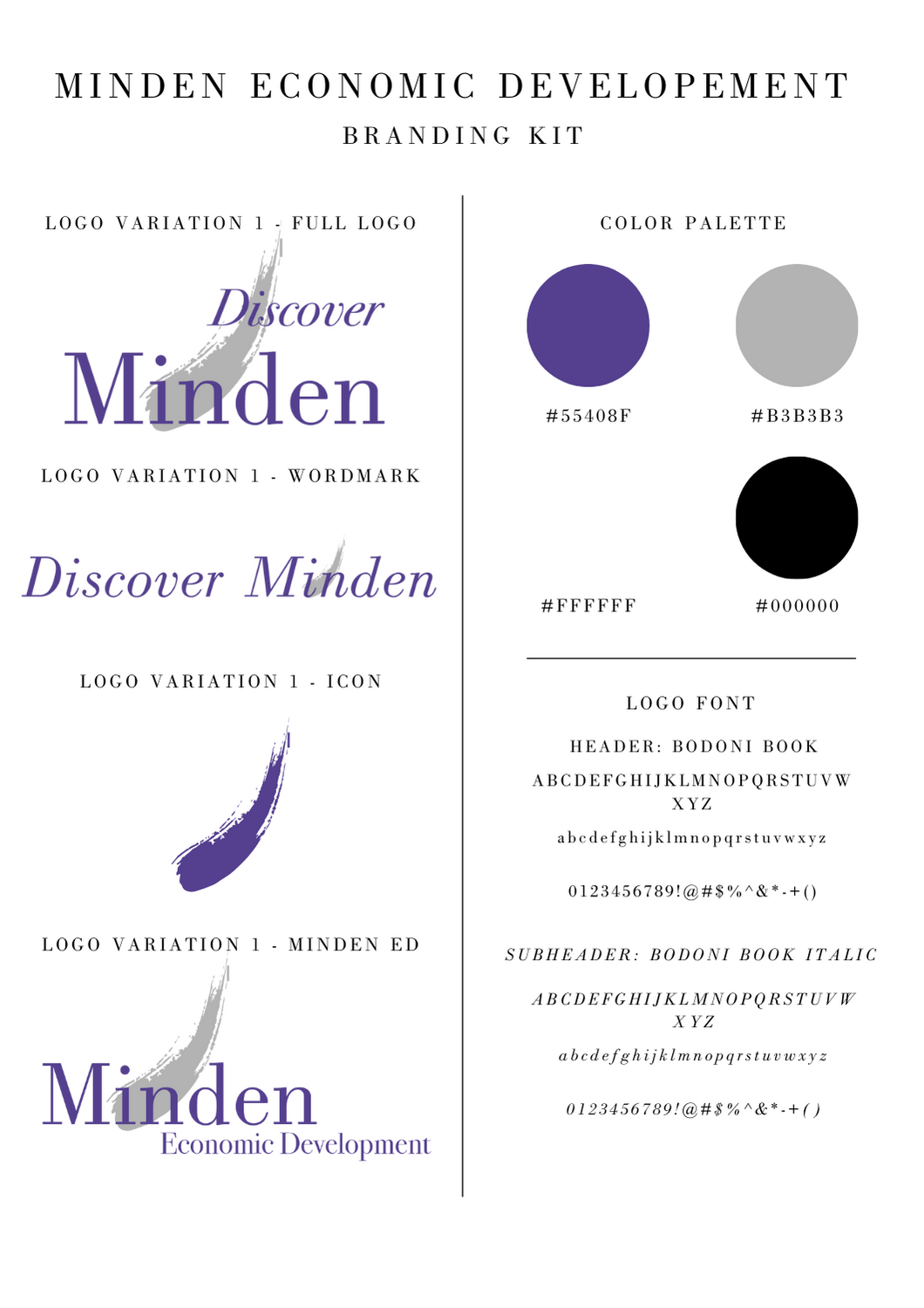 minden nebraska logo brand kit graphic design