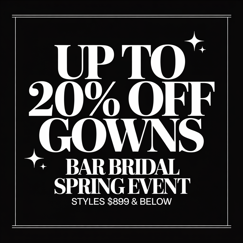 Black bridal event promo: