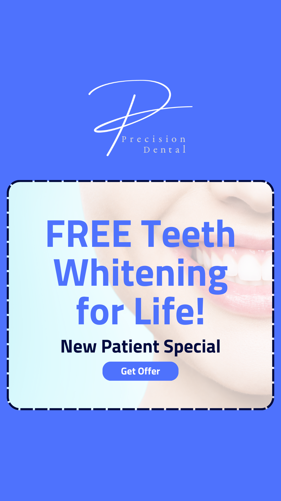 precision dental new patient special ad
