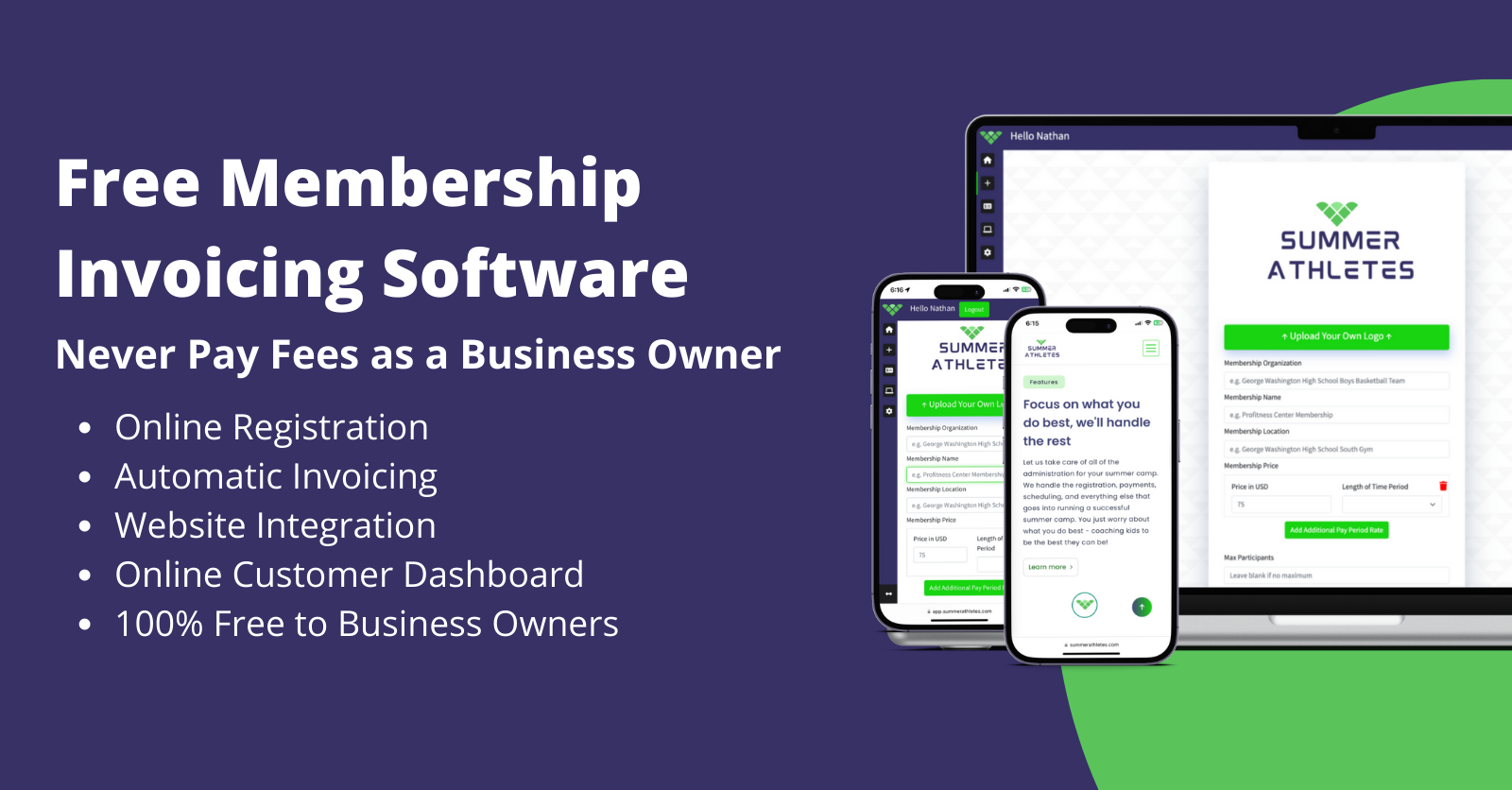 Free membership invoicing software never pay fees as a business owner