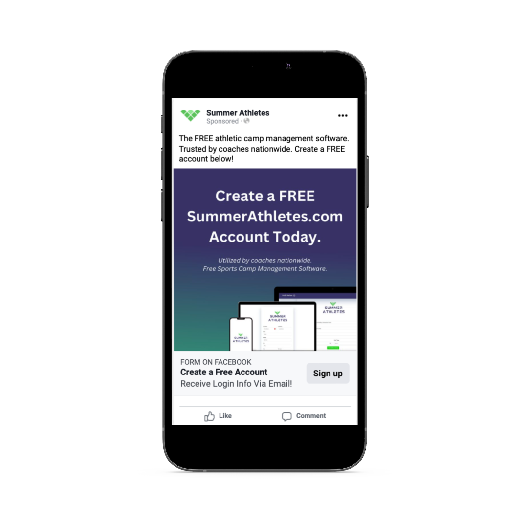 facebook ads example by murray marketing services