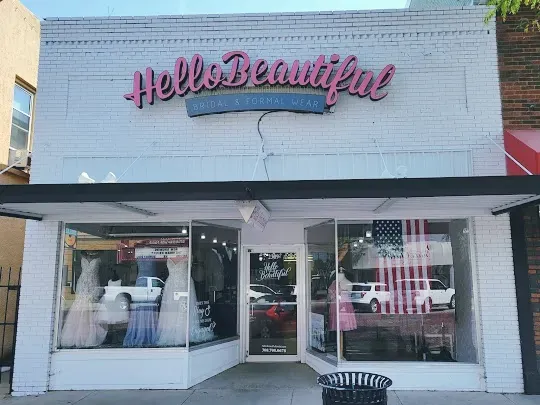 photo of the front of hello beautiful bridal in kearney nebraska