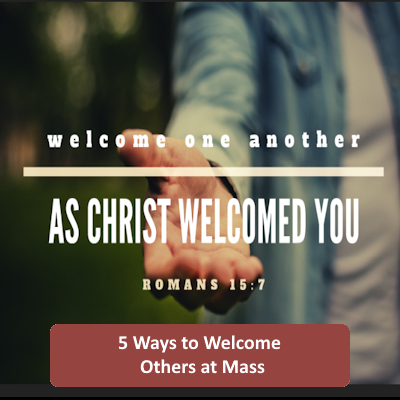 Welcome people
to St. John XXIII. Some ways help welcome people to our Parish,