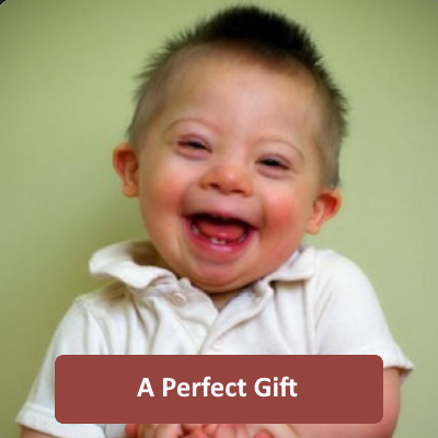 Read a beautiful reflection on the gift of life. Titled A Perfect
Gift, it in honor of young lives with Down
syndrome