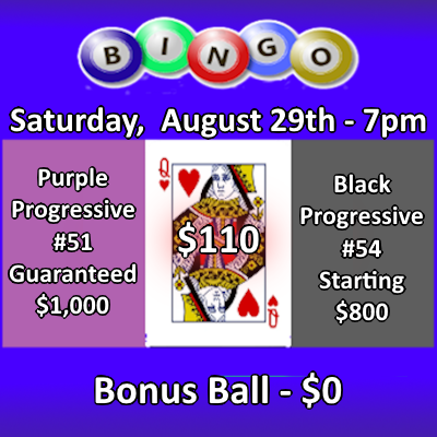 Bingo at St. John XXIII every Saturday at 7 p.m. 1 Arcade St. at Harlem Road, West Seneca, NY