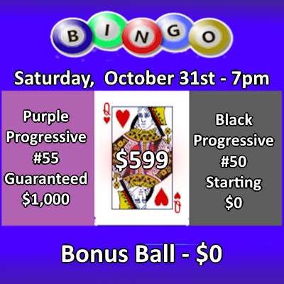 Bingo at St. John XXIII every Saturday at 7 p.m. 1 Arcade St. at Harlem Road, West Seneca, NY