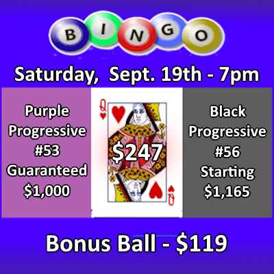 Bingo at St. John XXIII every Saturday at 7 p.m. 1 Arcade St. at Harlem Road, West Seneca, NY