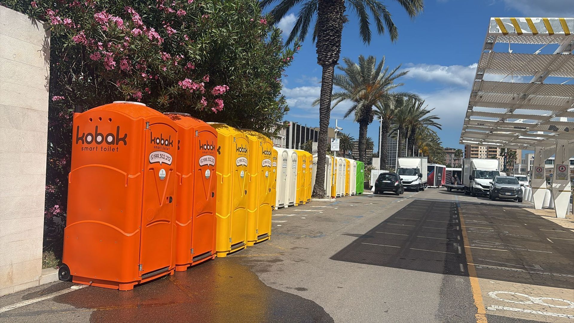 Soluzioni per bagni chimici mobili.