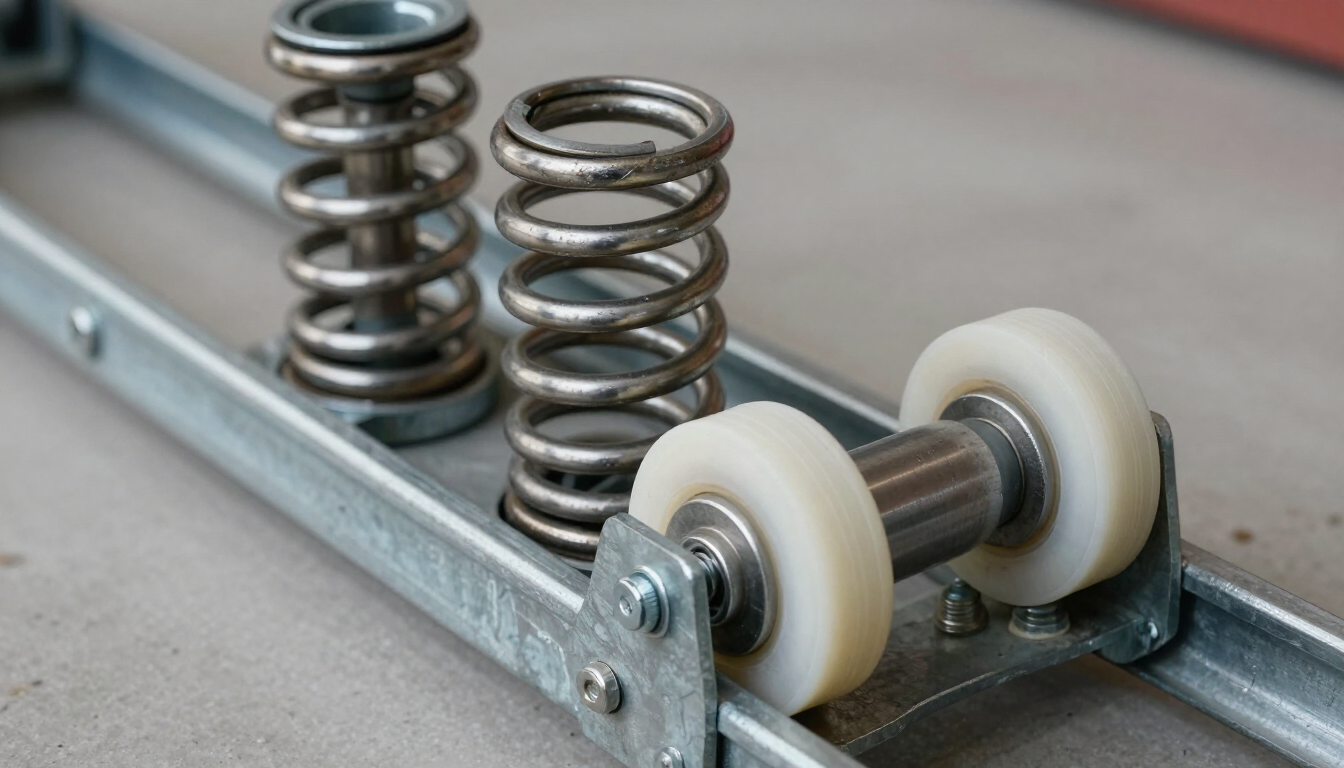 Garage Door Springs Close Up