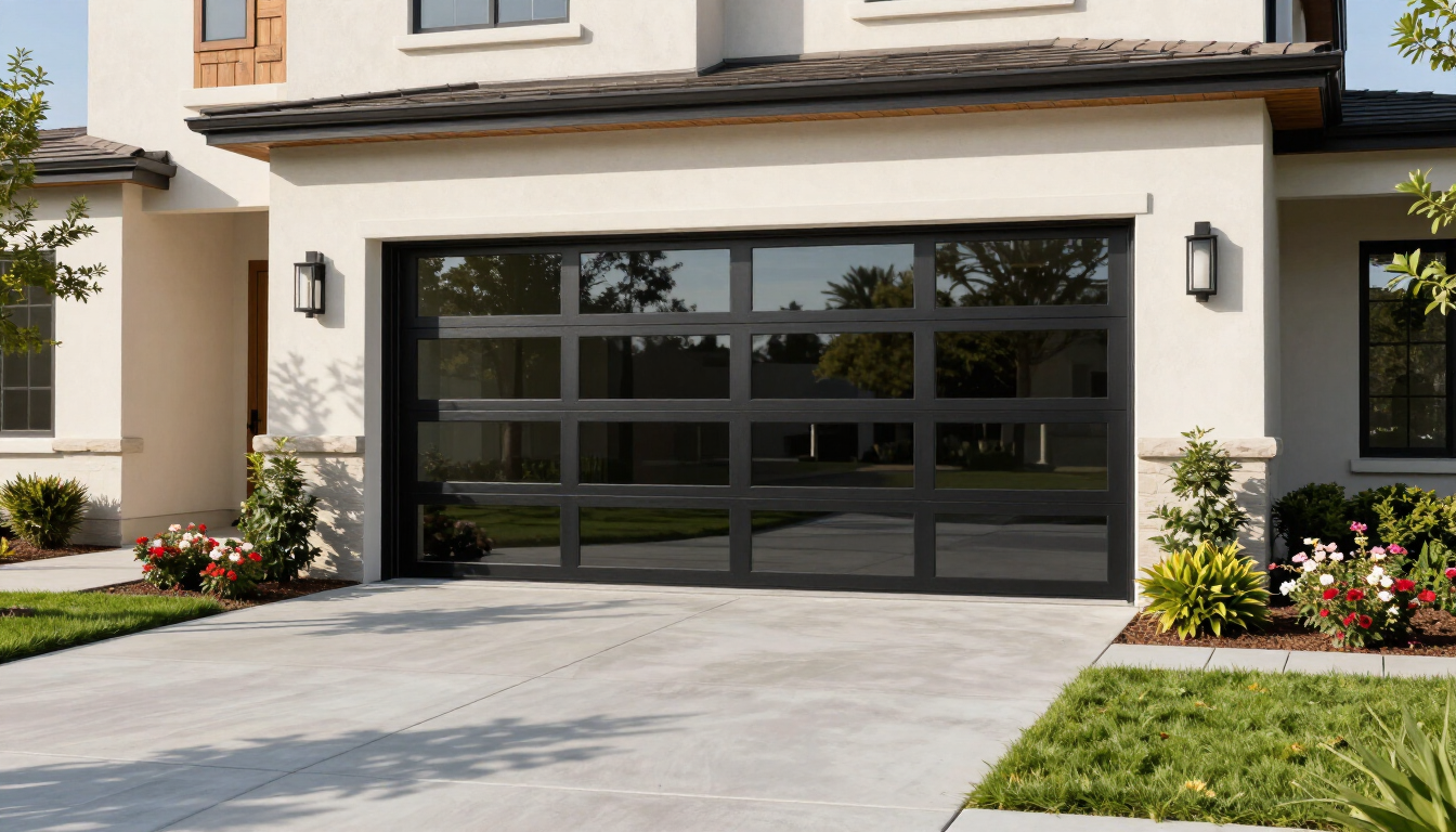 modern garage door
