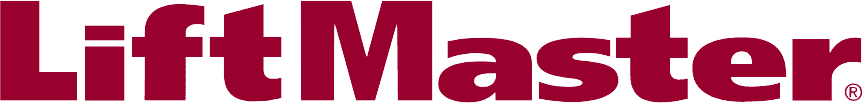 LiftMaster logo in bold magenta text on a white background