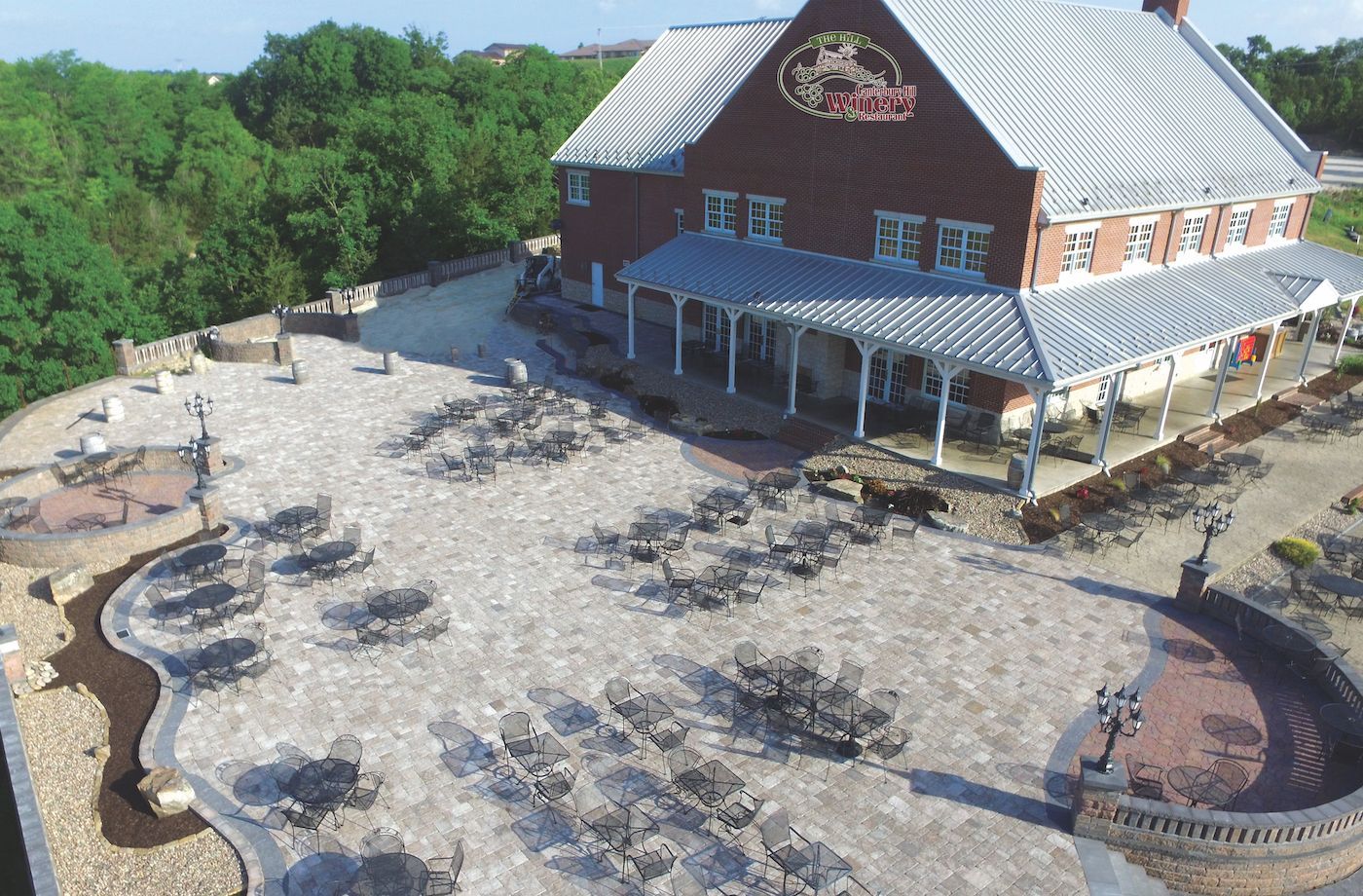 The South Patio Can Accommodate a Large Private Party in Holts Summit, MO at the Hill.