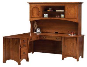 Master L-Desk With Hutch Top