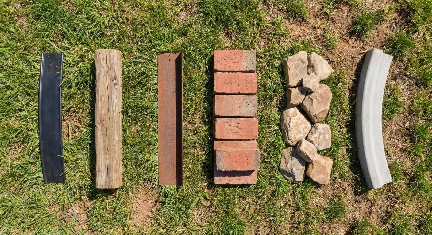 The main types of landscape edging
