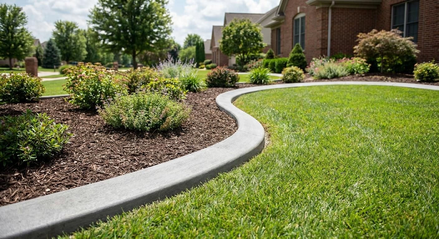 What makes continuous curbing different from segmented edging