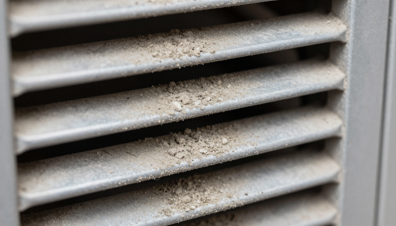 Dusty HVAC vent