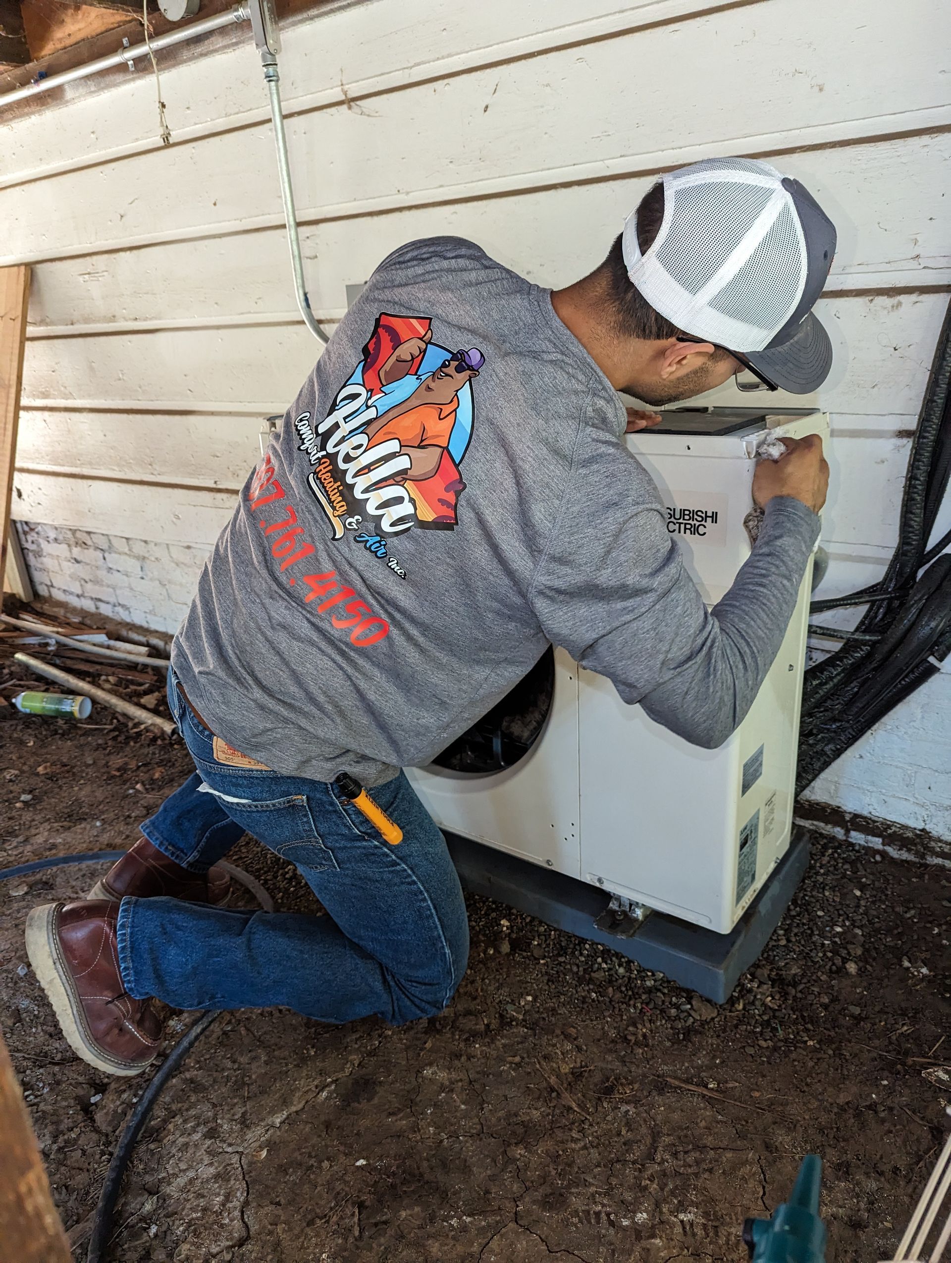 Professional AC unit installation in Woodland for reliable home cooling.