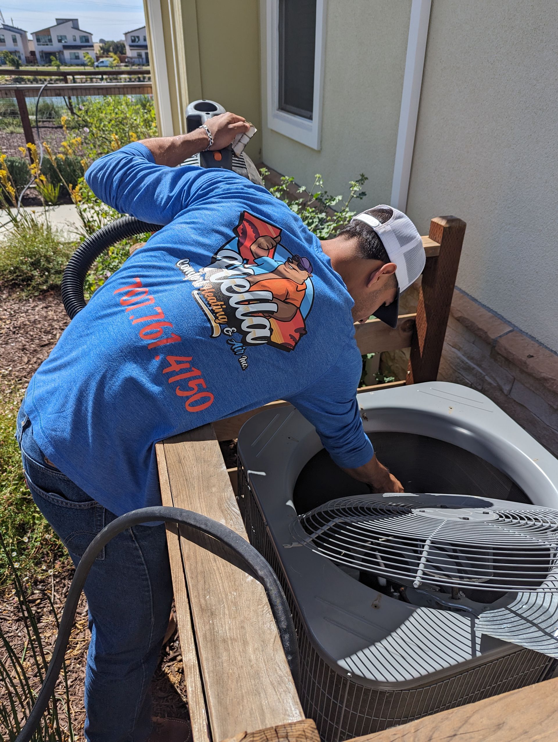 Professional AC unit installation in Woodland for reliable home cooling.