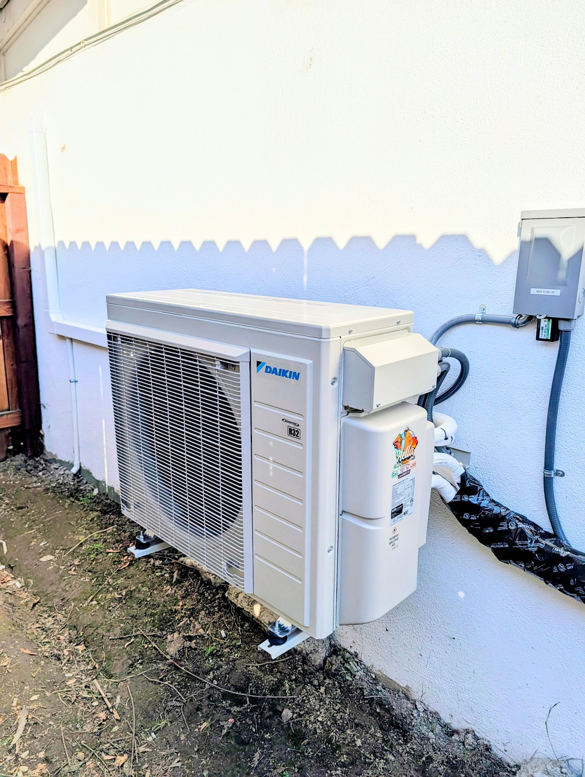 Mini-split installation near American River Parkway and Larchmont Hills