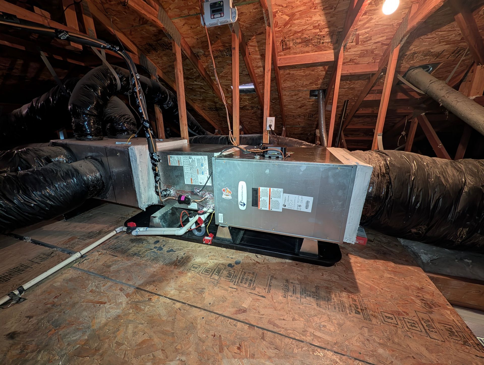 Ductless mini-split heat pump in Tolenas home