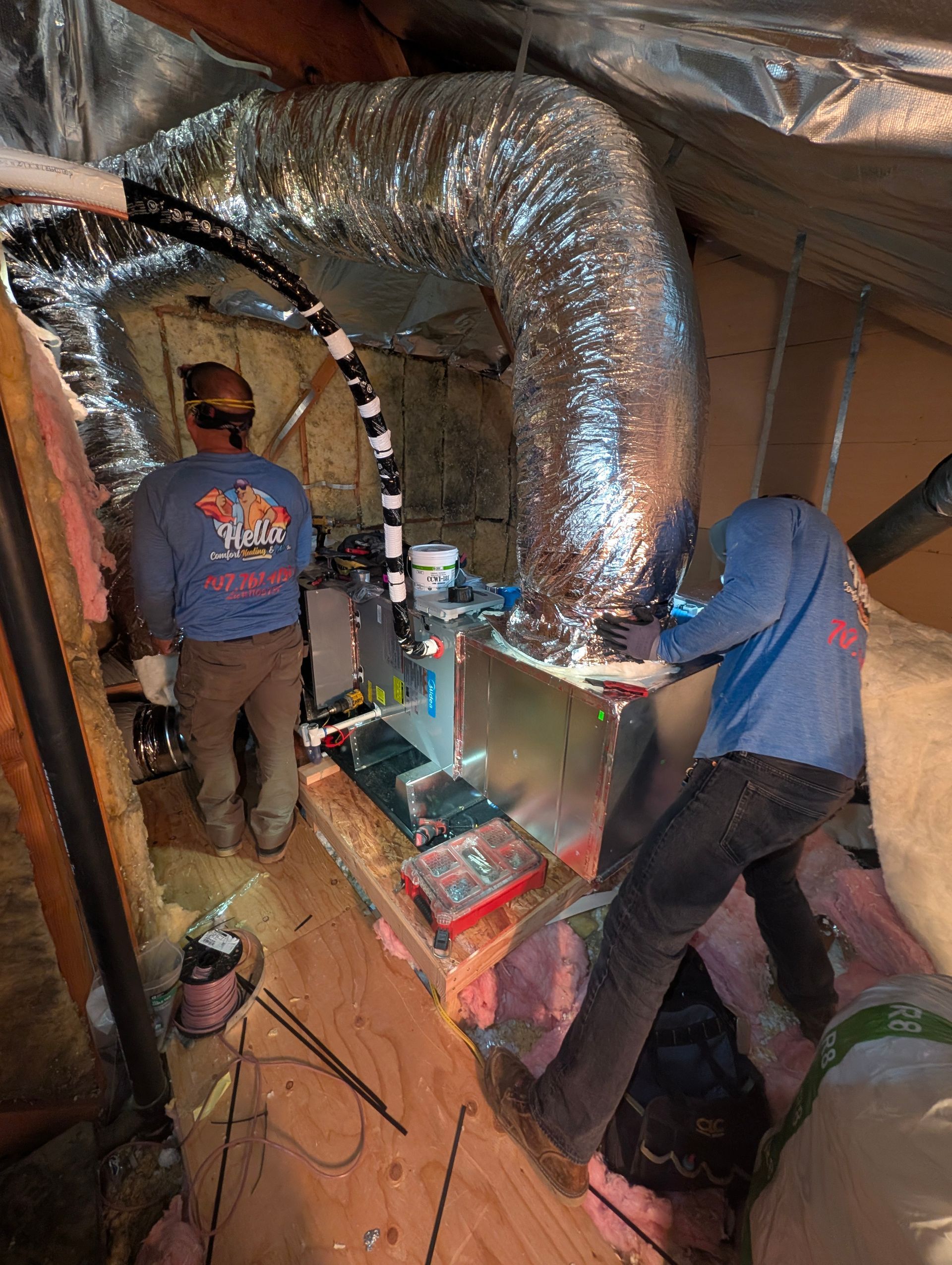 Sealed ducts improve efficiency and air quality.