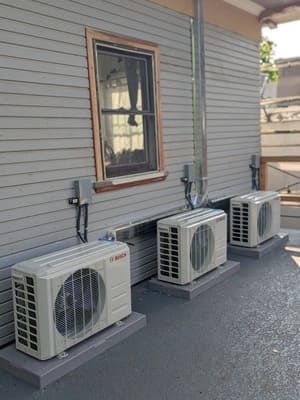 Ductless mini-split system in Woodland bedroom providing zone-specific comfort