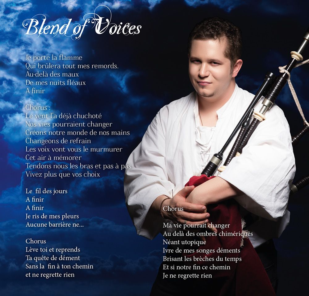 Page intérieure livret CD Blend of voices