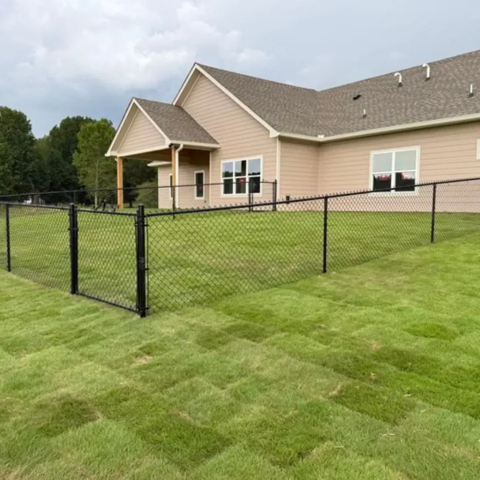 Durable chain link fence Cypress residential installation